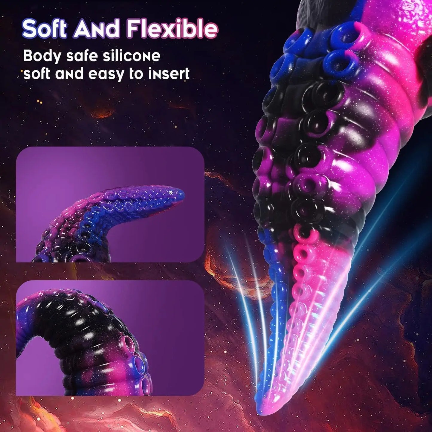 Tentacle Fantasy Dildo β Huge Suction Cup Monster for Deep Pleasure