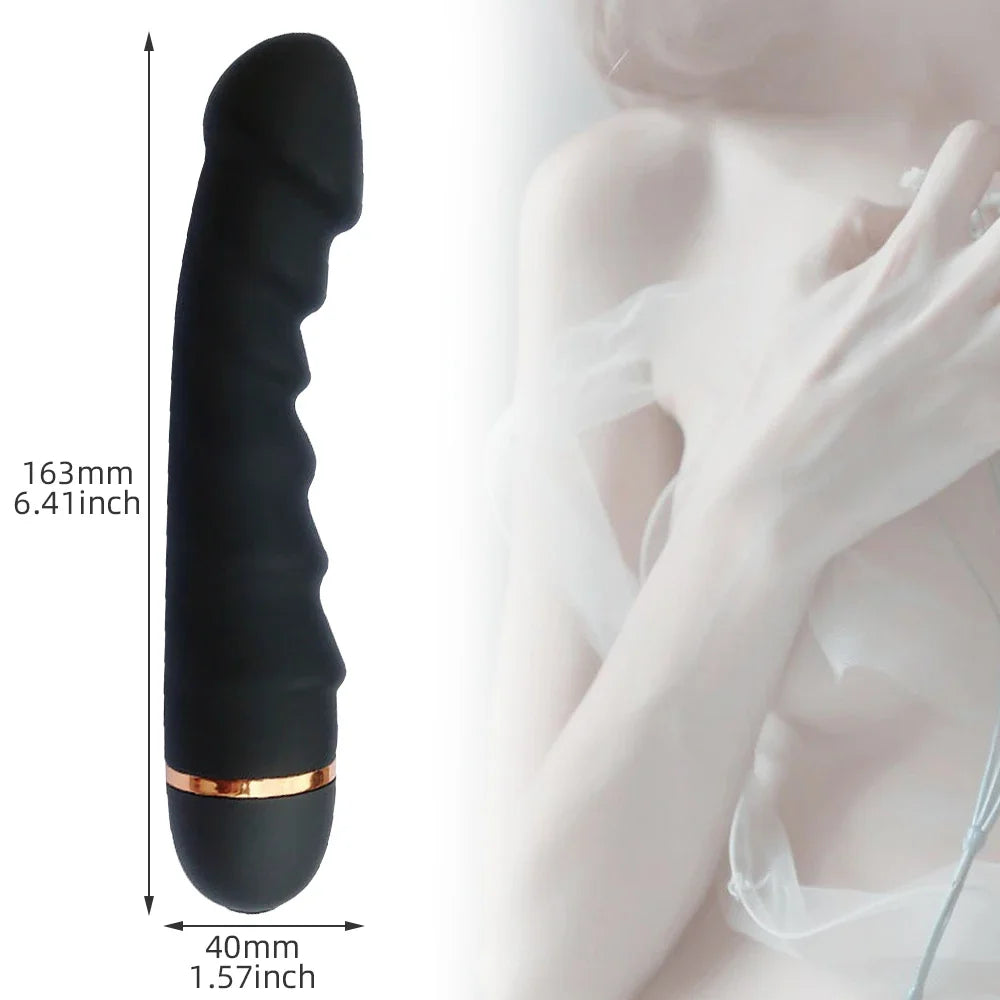 Ultra Soft 20-Mode Vibrating Dildo – G-Spot & Clit Pleaser