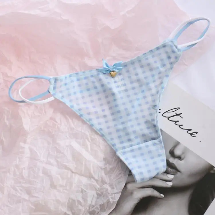 Kawaii Red Kitty Thong – Y2K Low-Rise Anime Panties