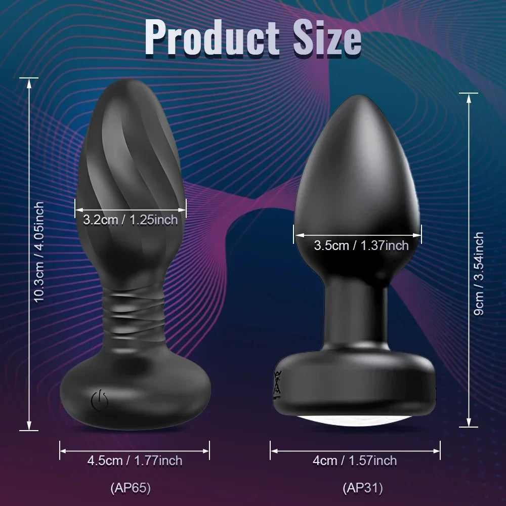 APP-Controlled Rotating LED Butt Plug