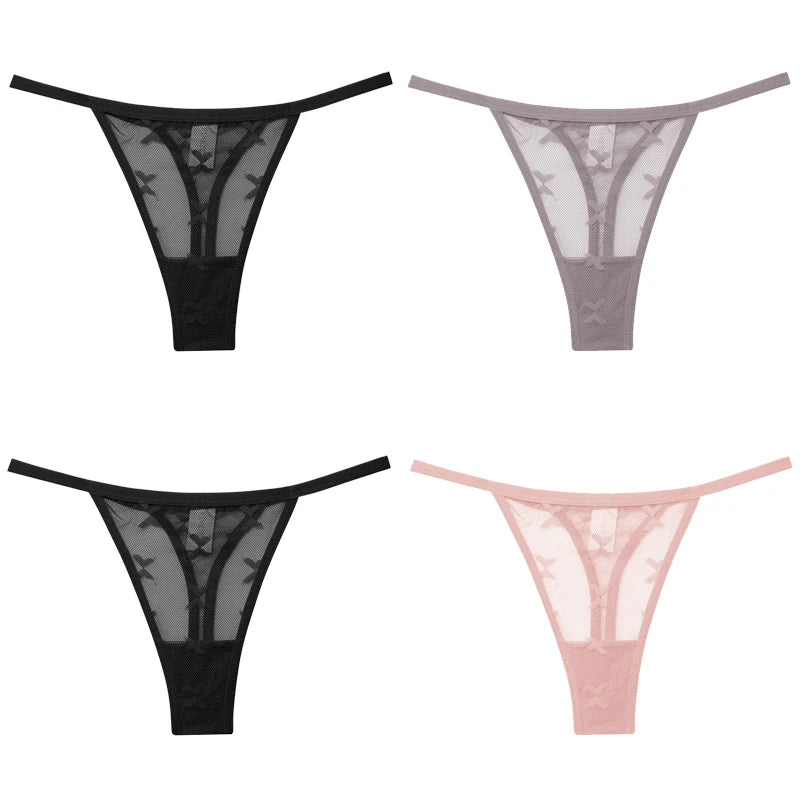 4-Pack Lace G-String Panties