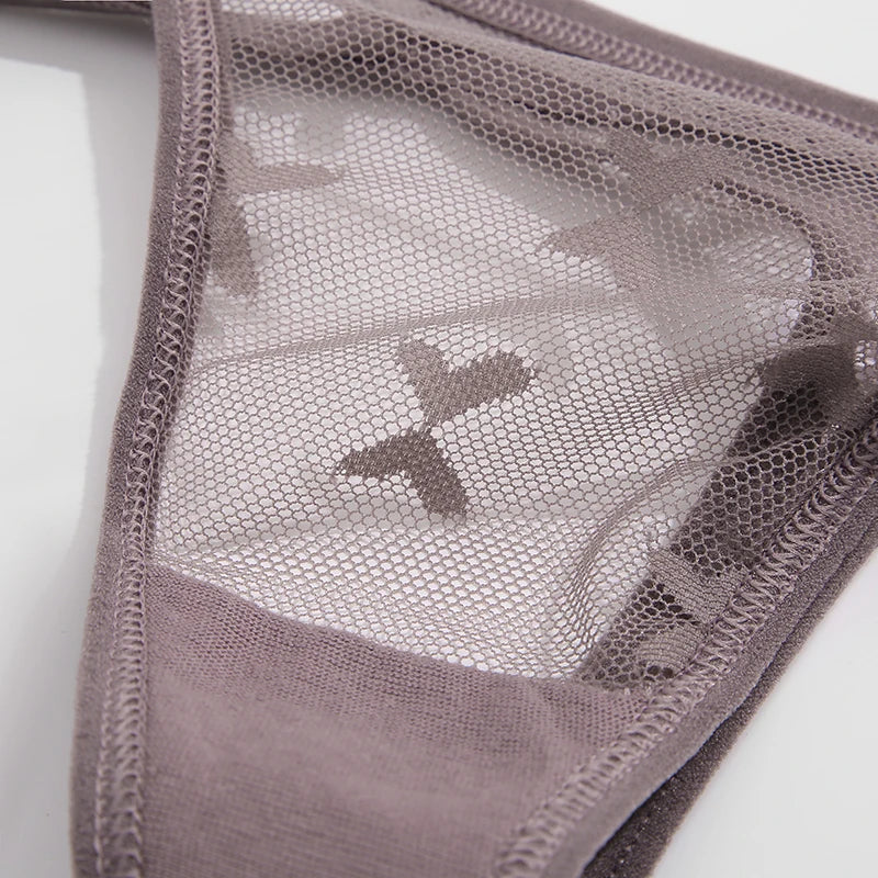 3-Pack Sheer Mesh G-Strings โ Sexy Low Rise G-Strings