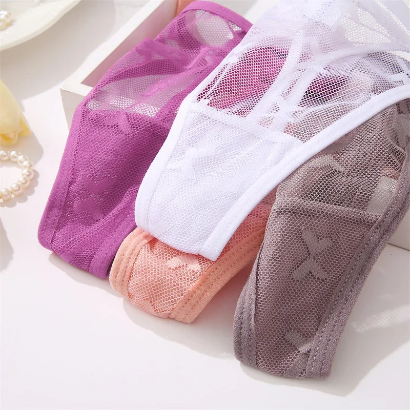 4-Pack Lace G-String Panties