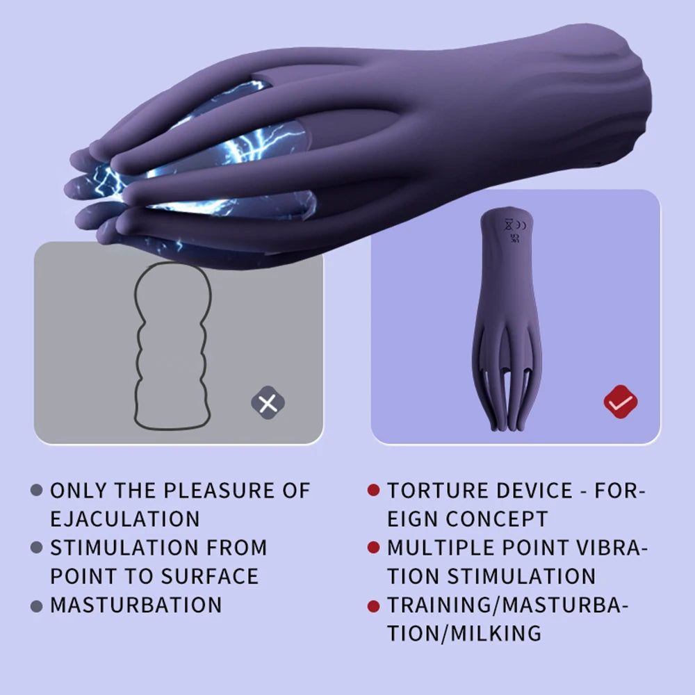 Turbo Stroke Vibrating Glans Trainer Male Masturbator