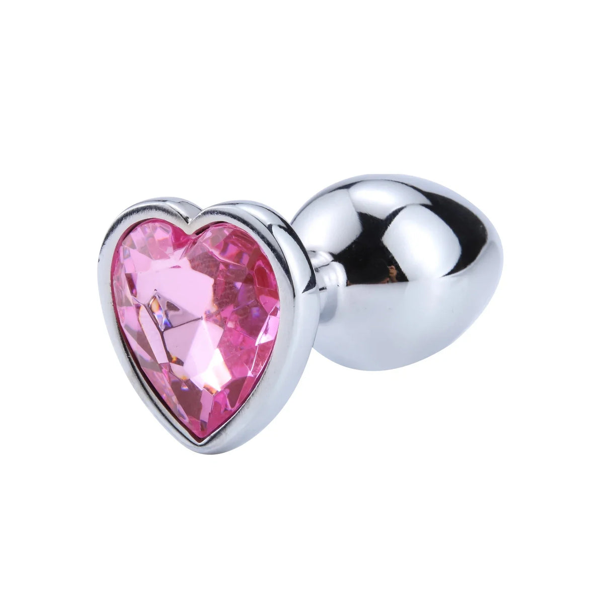 3 Sizes Stainless Steel Crystal Anal Plug β Heart Base