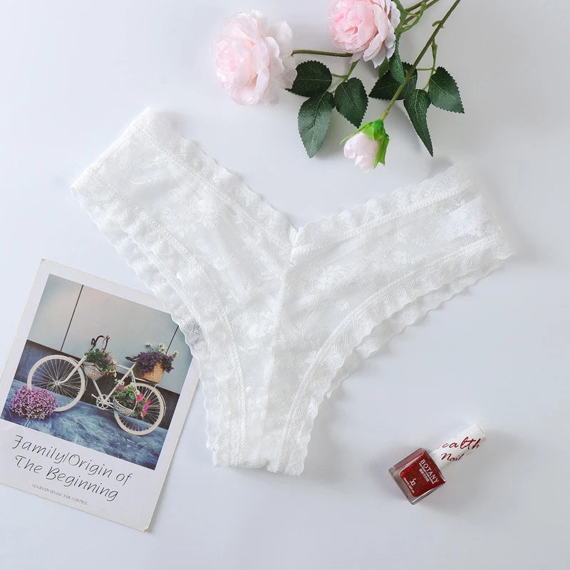 Lace Temptation G-String โ Hollow Out Low Rise Panty