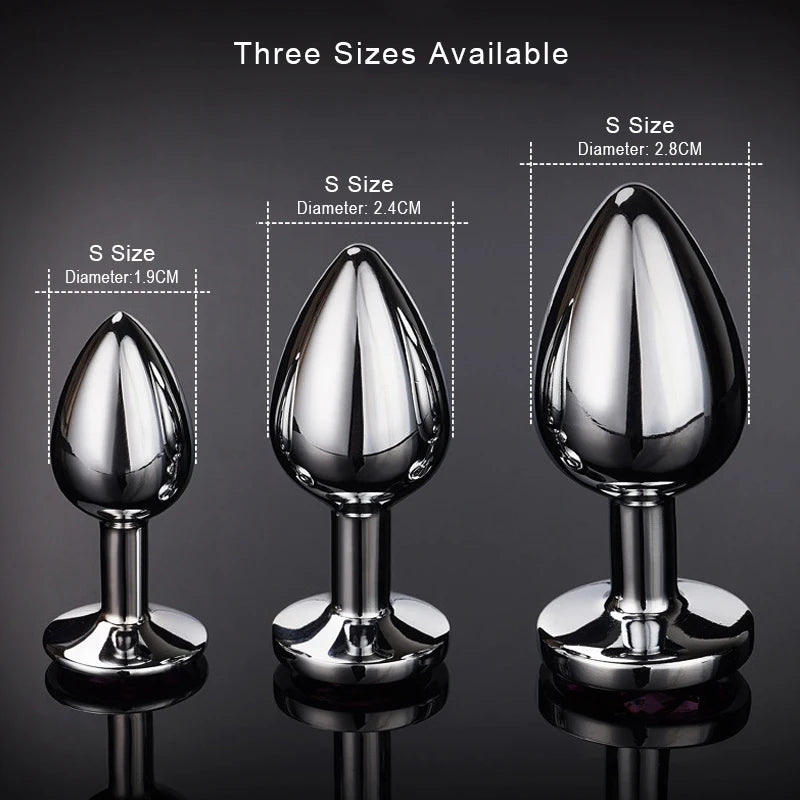 Sleek Metal Anal Plug & G-Spot Massager