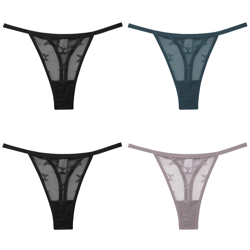 4-Pack Lace G-String Panties