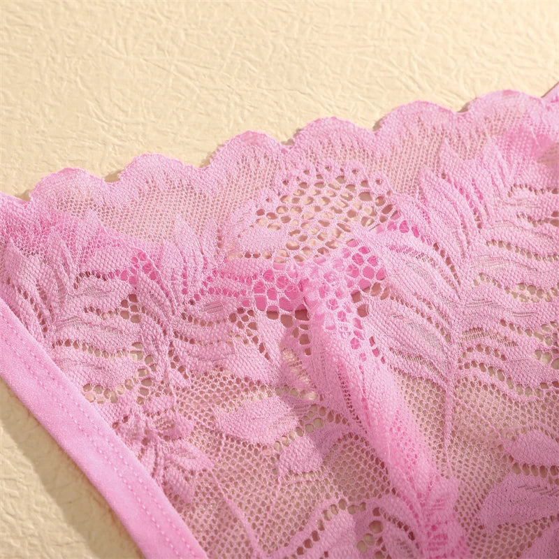 5PCS Lace Temptation G-String Set โ Sheer Lace, Sexy & Soft G-Strings