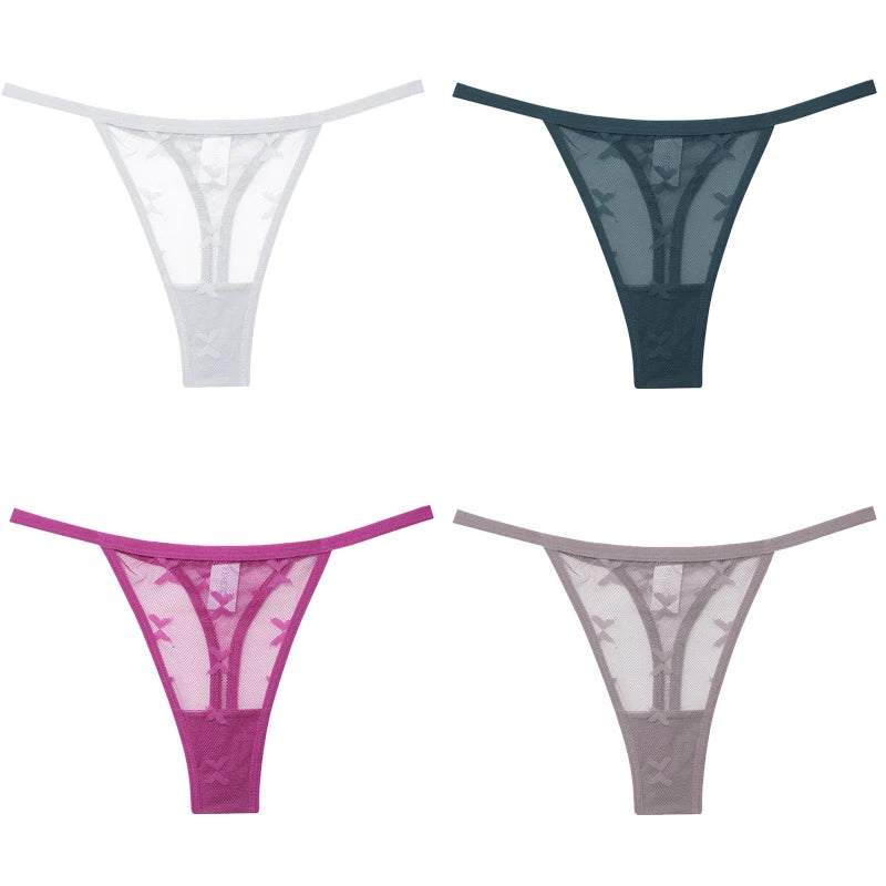 4-Pack Lace G-String Panties