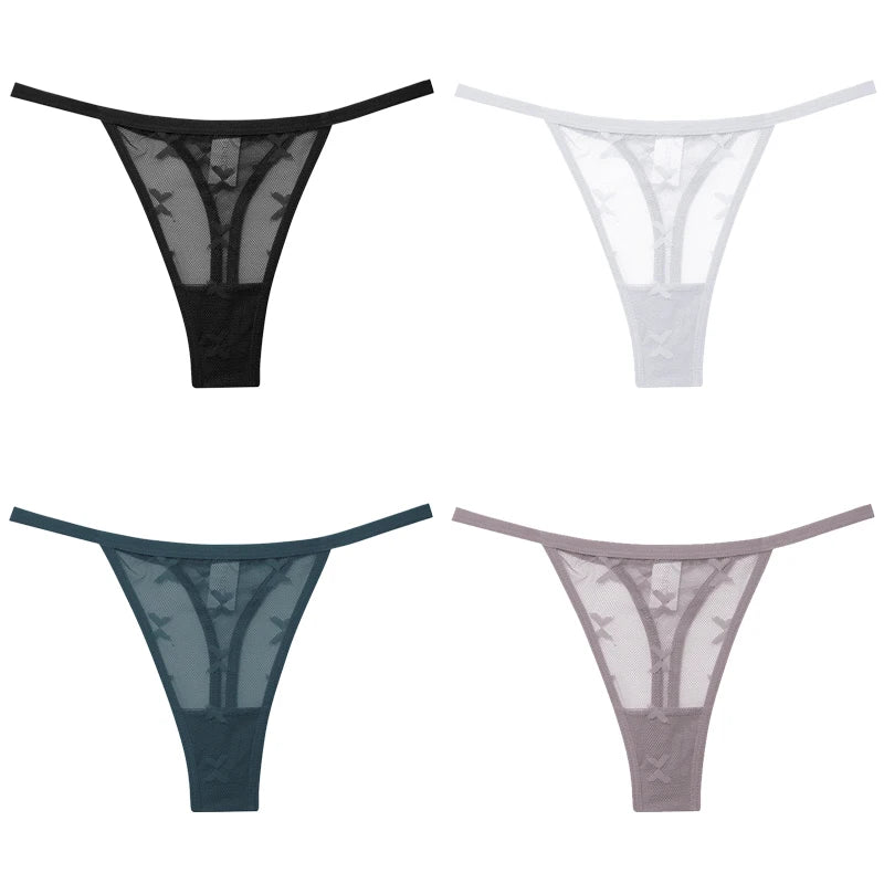 4-Pack Lace G-String Panties