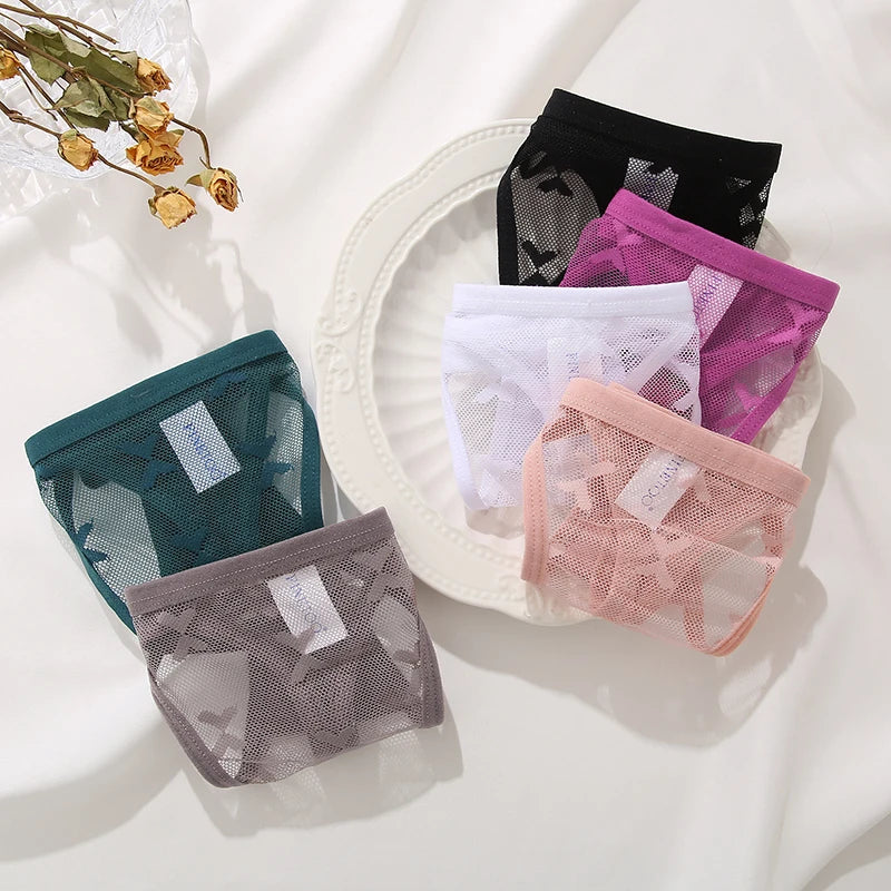 3-Pack Sheer Mesh G-Strings โ Sexy Low Rise G-Strings