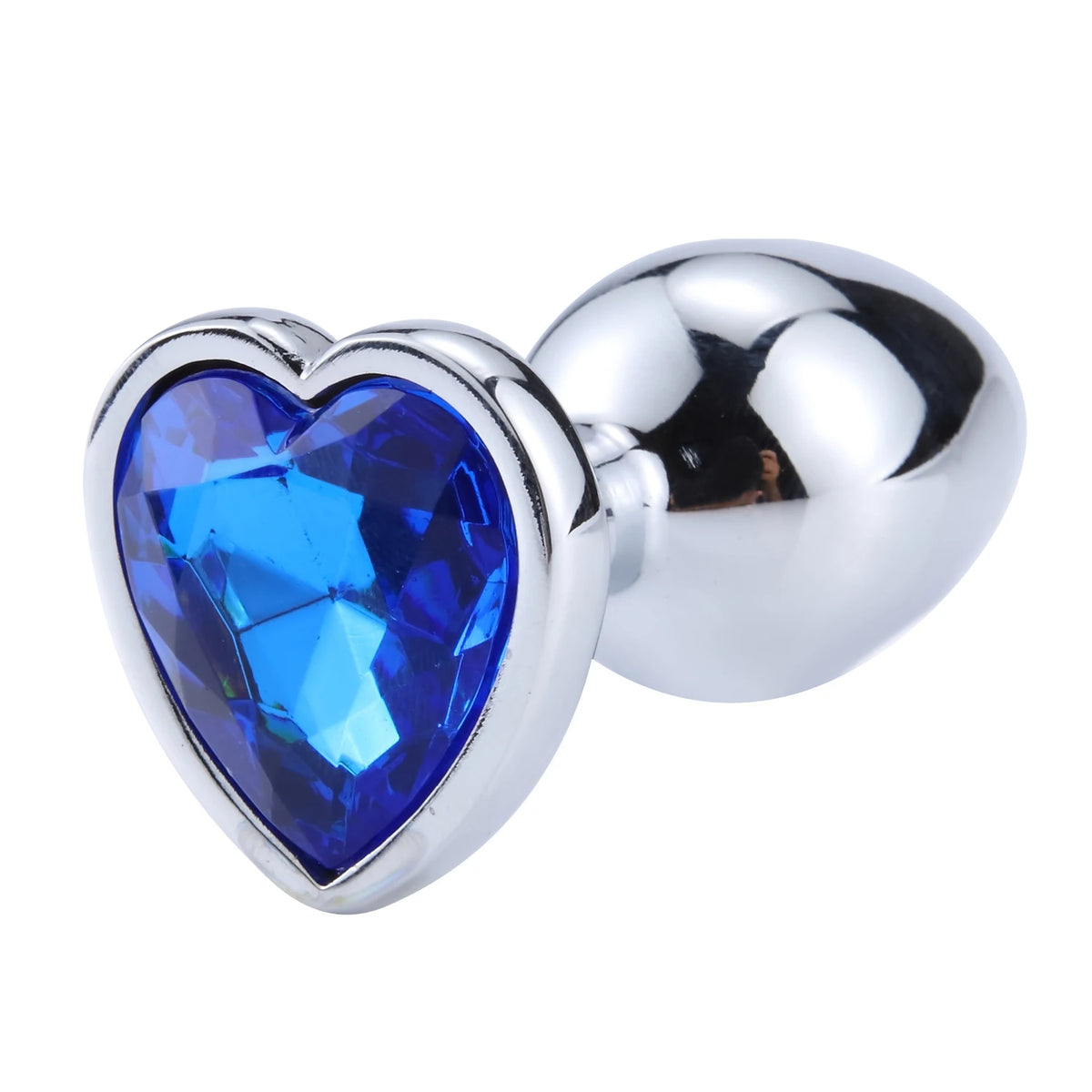 3 Sizes Stainless Steel Crystal Anal Plug β Heart Base