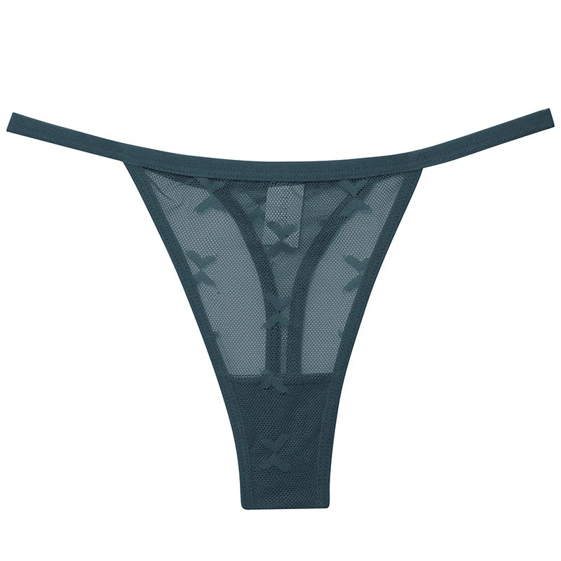 3-Pack Sheer Mesh G-Strings โ Sexy Low Rise G-Strings