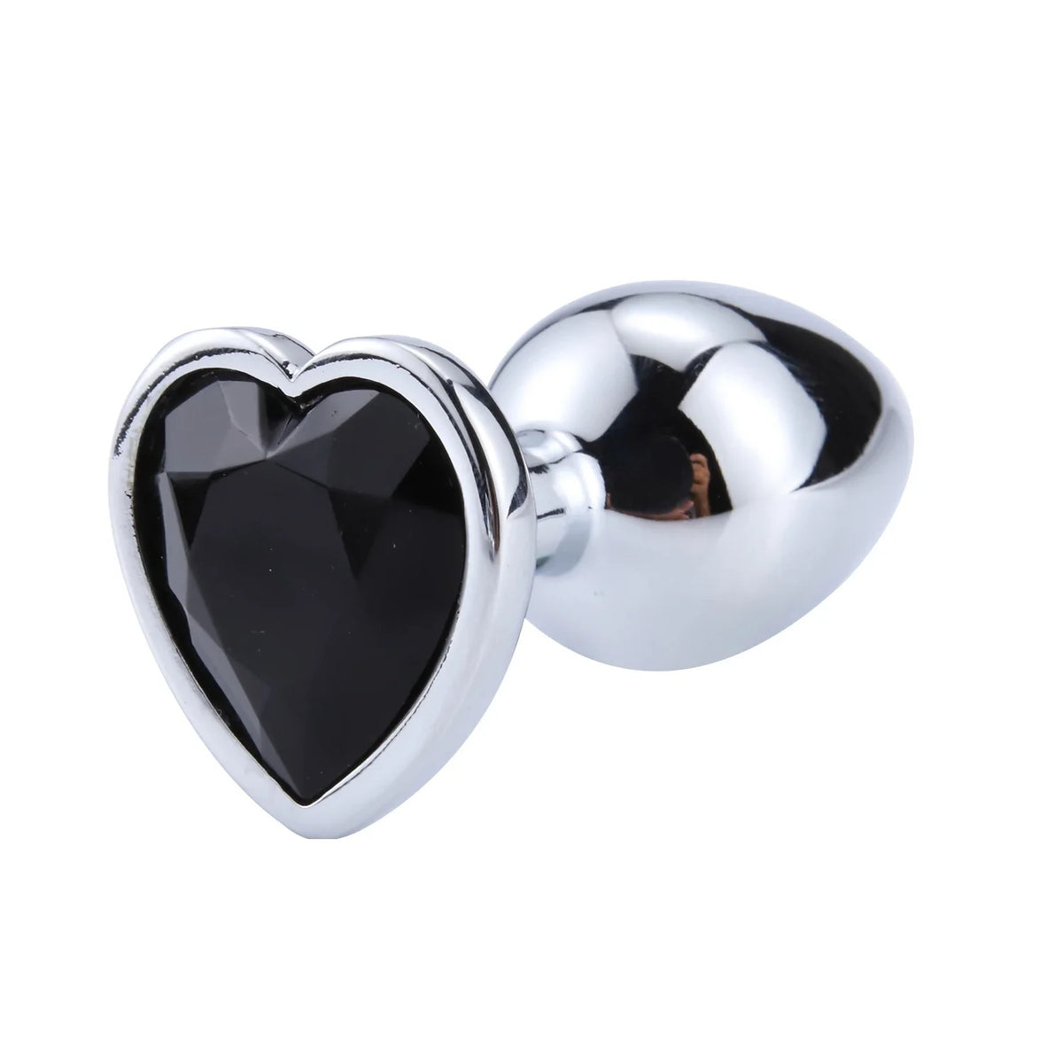 3 Sizes Stainless Steel Crystal Anal Plug β Heart Base