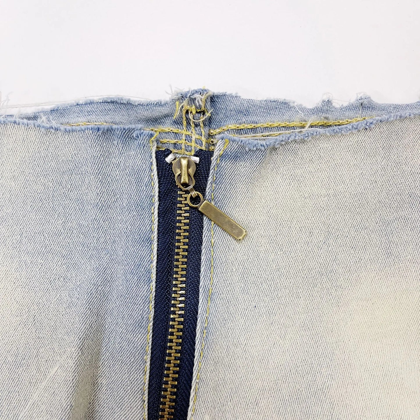 Unzipped Desire: Low-Rise Stretch Denim Zipper Panties β Ripped Club Babe Edition