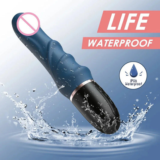 10-Mode Silicone Dildo Vibrator – G-Spot & Clitoral Stimulator