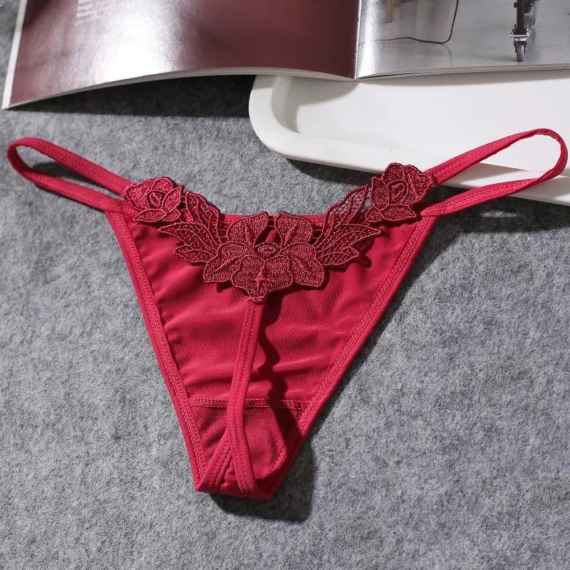 Floral Lace Temptation Thong – Ultra-Thin & Sexy T-Back