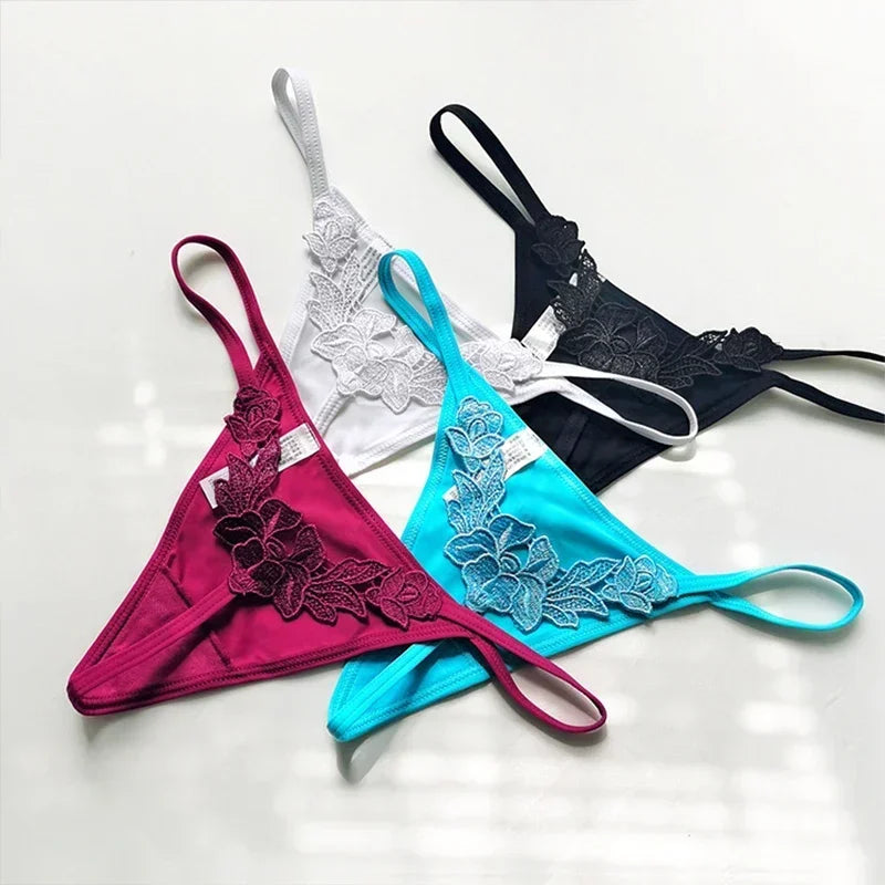 Floral Lace Temptation Thong – Ultra-Thin & Sexy T-Back