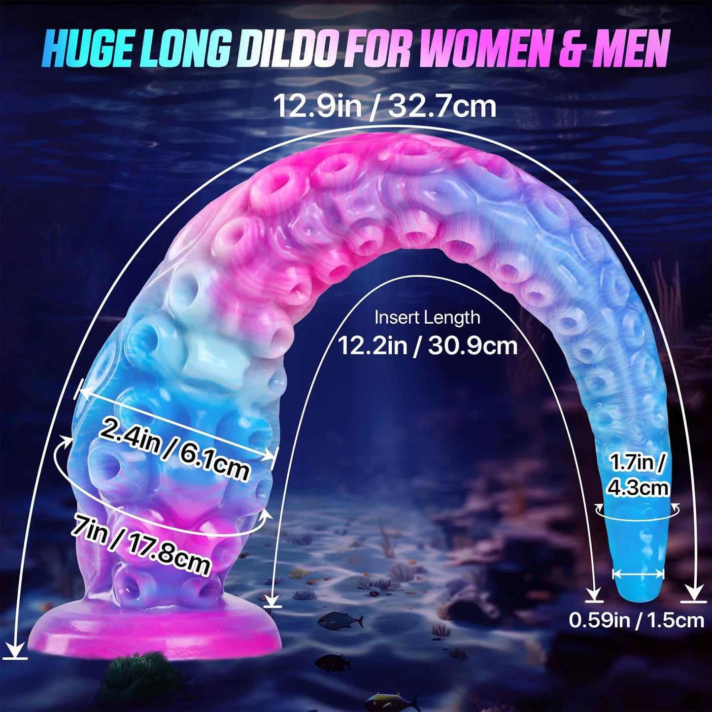 Tentacle Fantasy Dildo β Huge Suction Cup Monster for Deep Pleasure