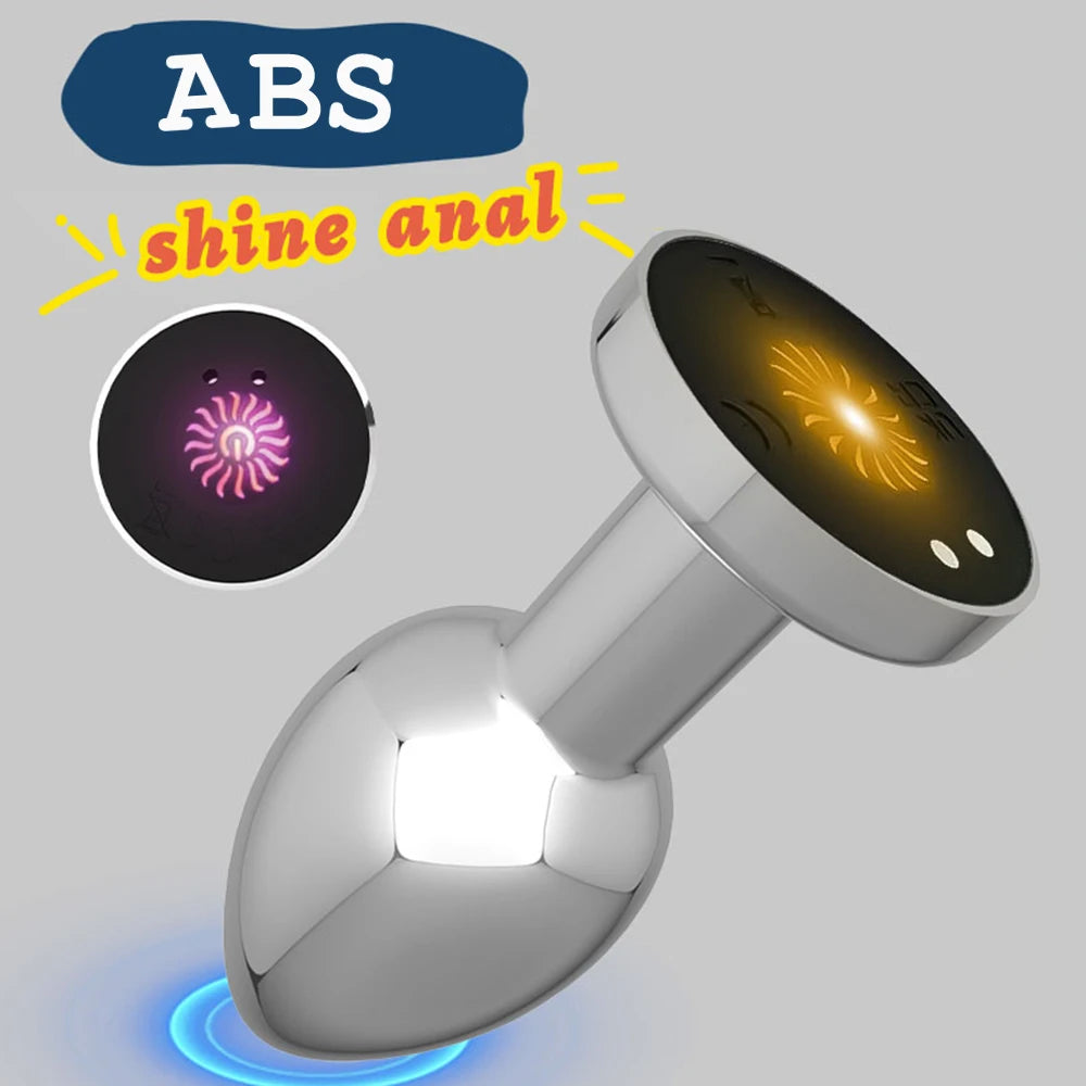 Remote-Controlled Vibrating Anal Plug β 10 Intense Modes & Flashing LED Base