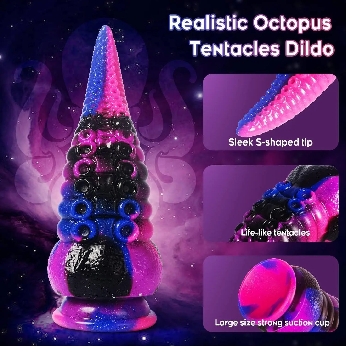 Tentacle Fantasy Dildo β Huge Suction Cup Monster for Deep Pleasure