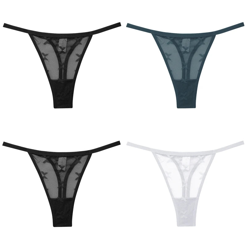 4-Pack Lace G-String Panties