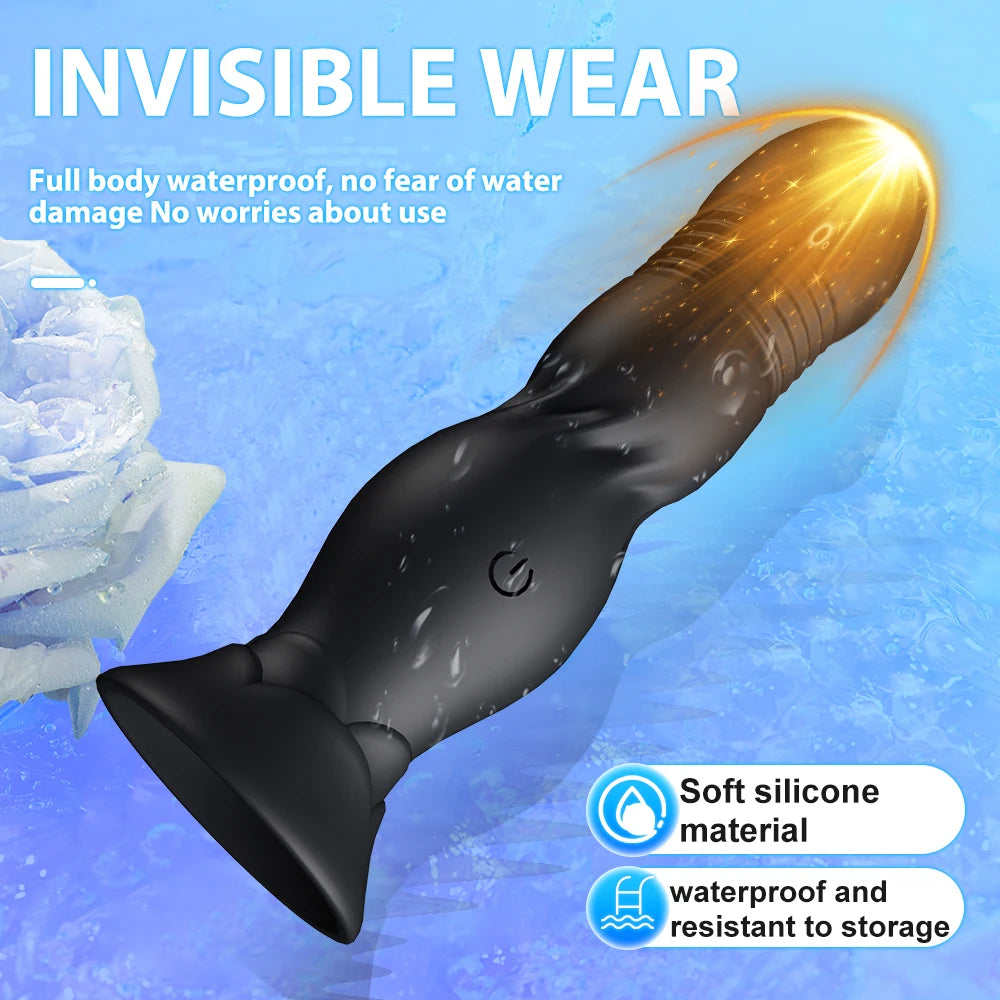 Telescopic Remote-Controlled Vibrating Anal Plug