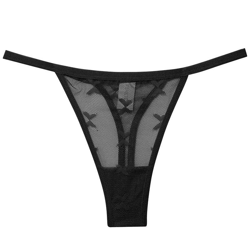 3-Pack Sheer Mesh G-Strings โ Sexy Low Rise G-Strings