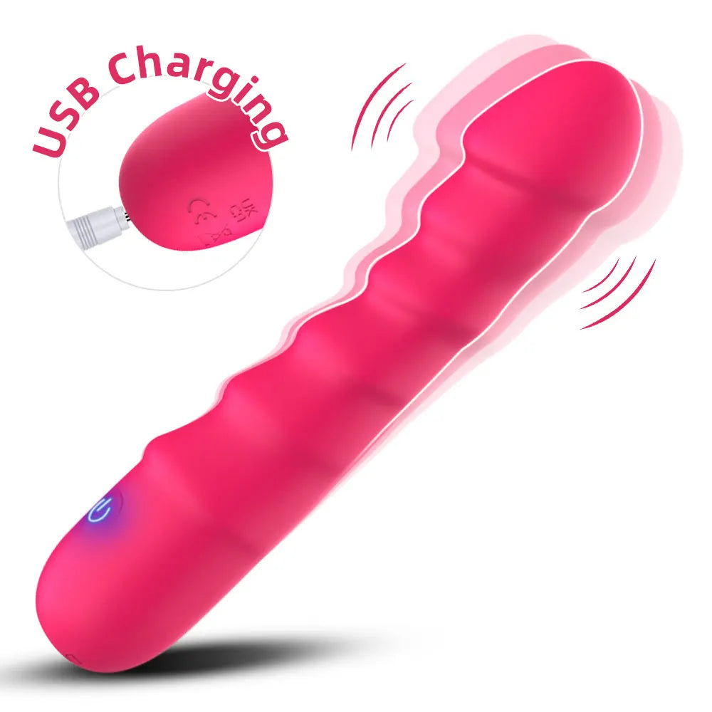 Ultra Soft 20-Mode Vibrating Dildo – G-Spot & Clit Pleaser