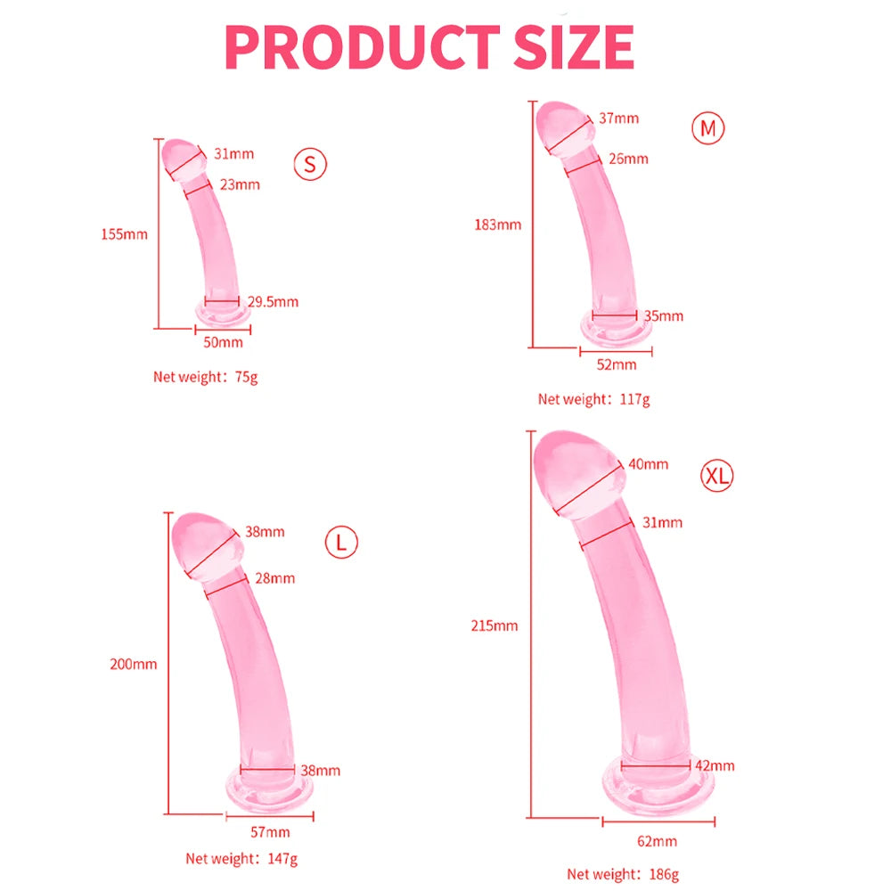 Soft Realistic Jelly Dildo Anal Expander