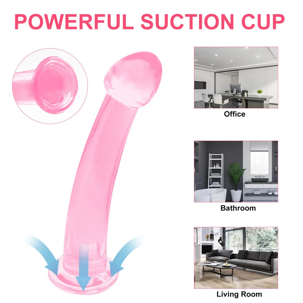 Soft Realistic Jelly Dildo Anal Expander