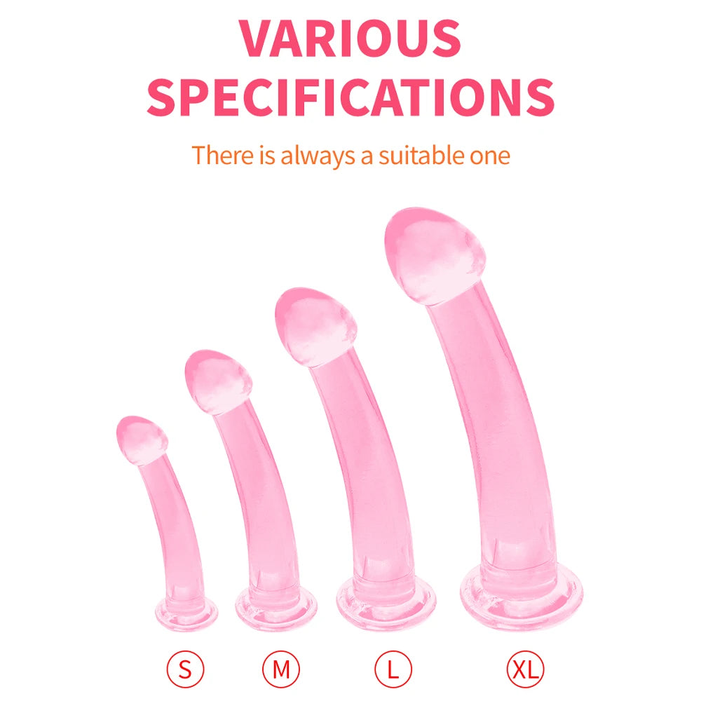 Soft Realistic Jelly Dildo Anal Expander