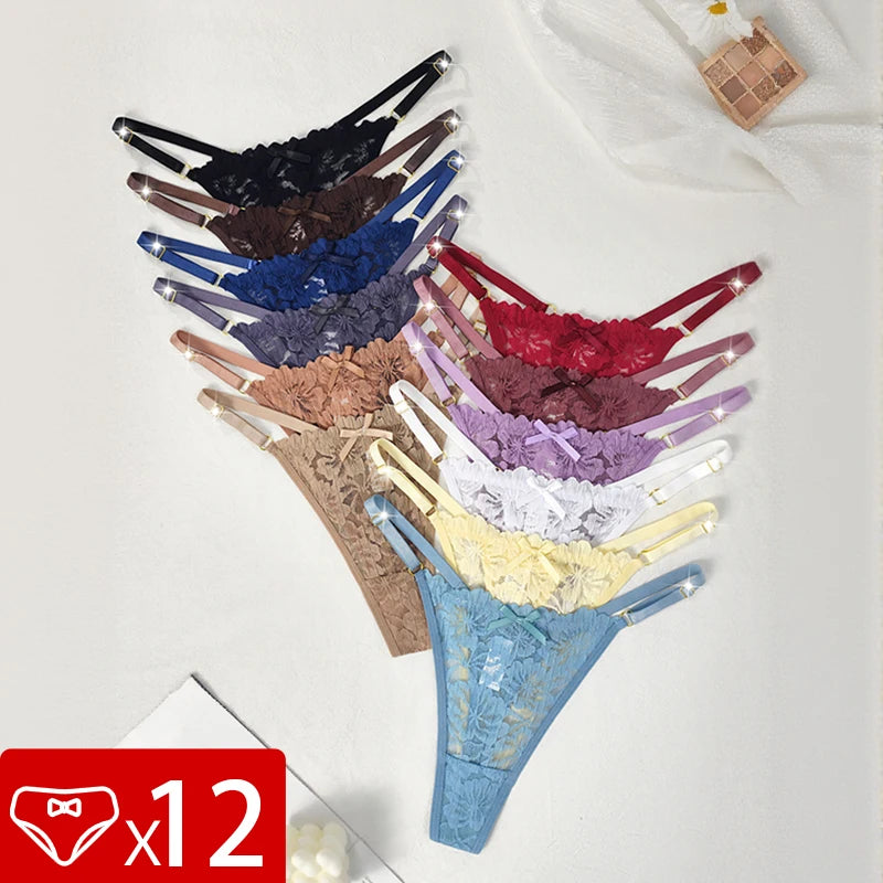 12-Pack Sexy Low-Rise G-Strings