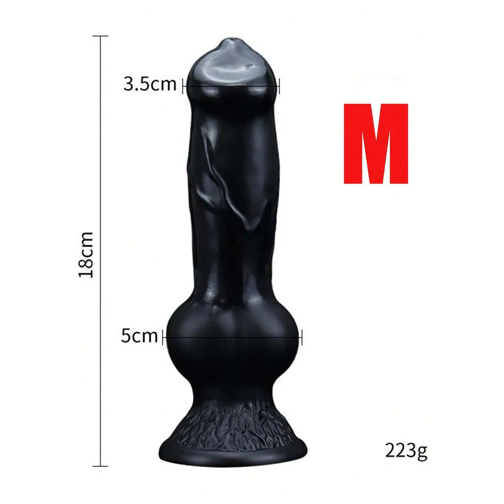 Knot Fantasy Dildo – Realistic Texture, Suction Base, Soft & Stretchy