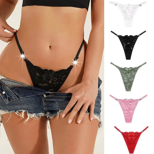 1Pc Floral Lace G-String Sexy Low-Waist Panties