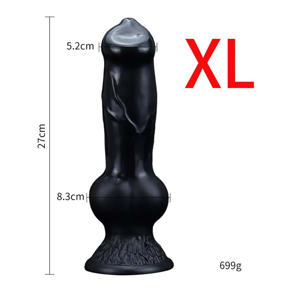 Knot Fantasy Dildo – Realistic Texture, Suction Base, Soft & Stretchy