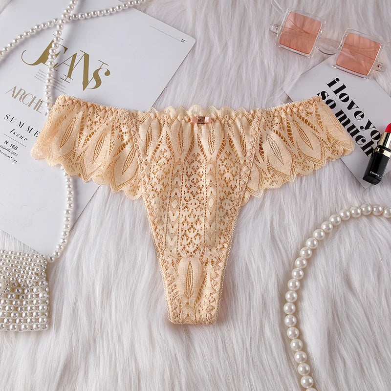 Sexy Lace G-String  Women’s Low-Rise T-Back Panties