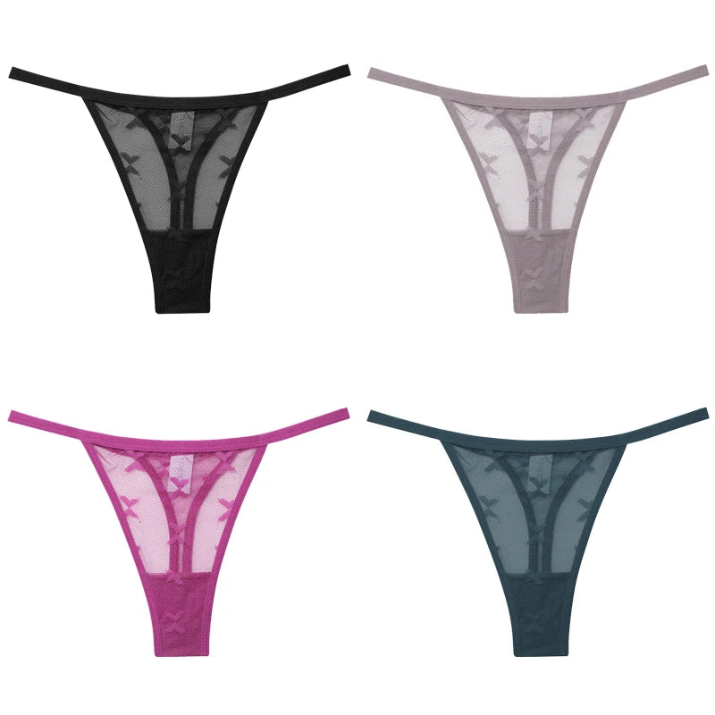 4-Pack Lace G-String Panties