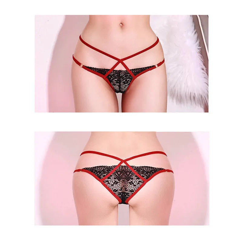 French Lace Mesh Low-Waist Panty
