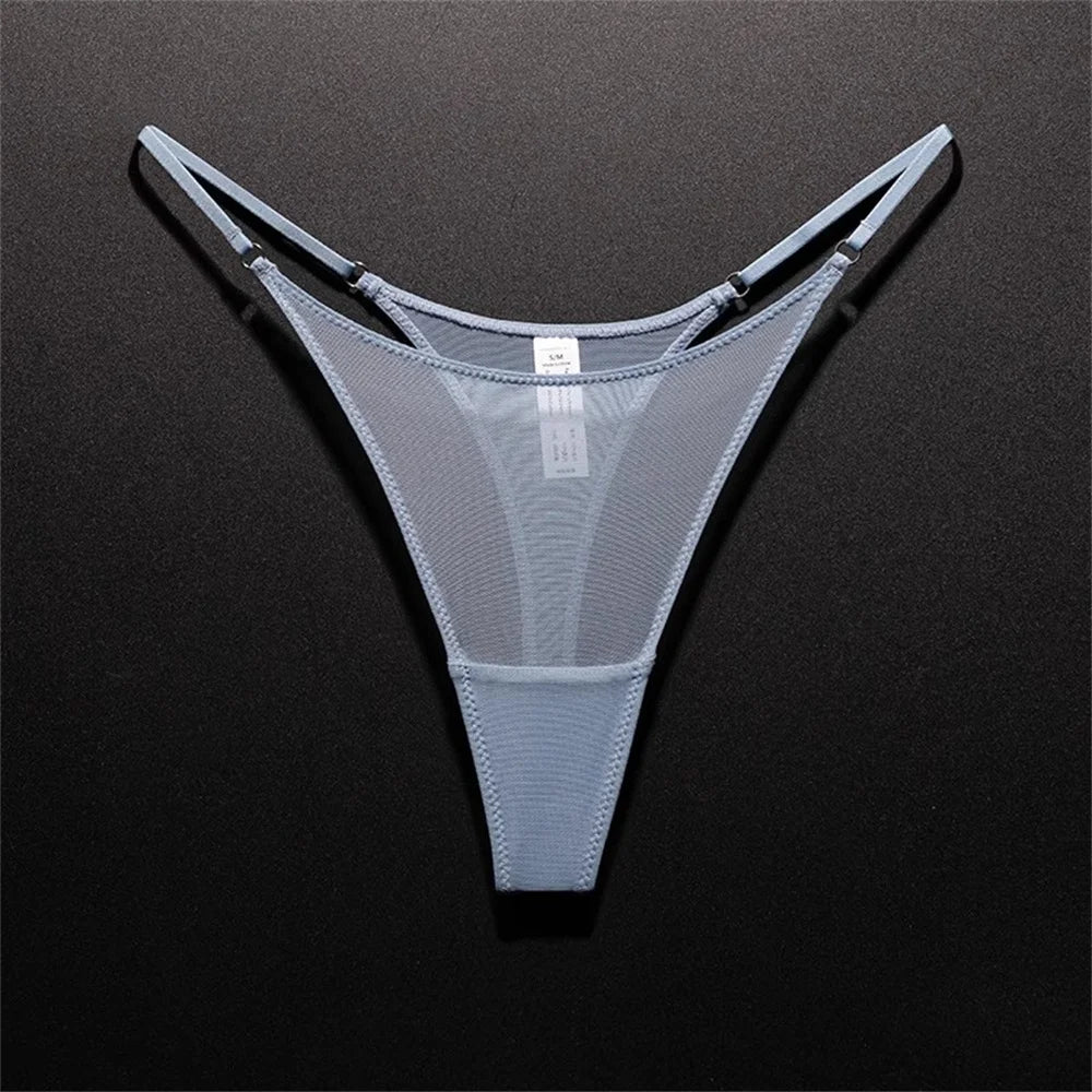 High Slit Sheer Mesh G-String – Seamless & Ultra-Thin