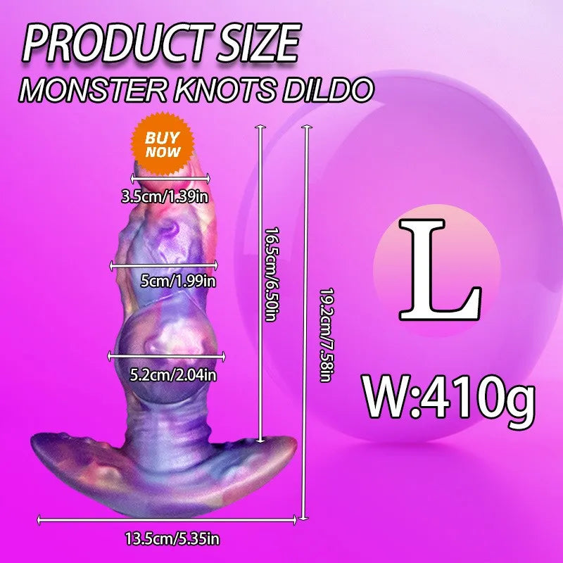 Monster Knotted Dildo & Anal Plug