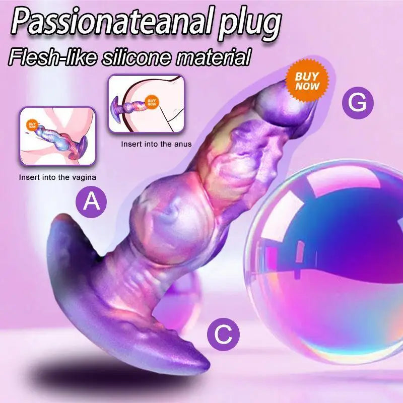 Monster Knotted Dildo & Anal Plug