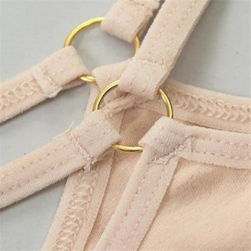 3-Piece Double Strap Cotton Thong Set – Low Rise Sexy Sports G-String