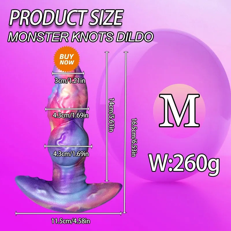Monster Knotted Dildo & Anal Plug