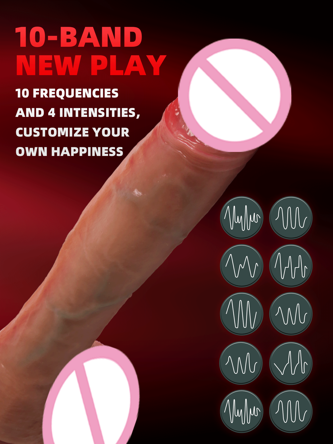Remote Telescopic Heating Vibrator – Realistic Pleasure Dildo Wand