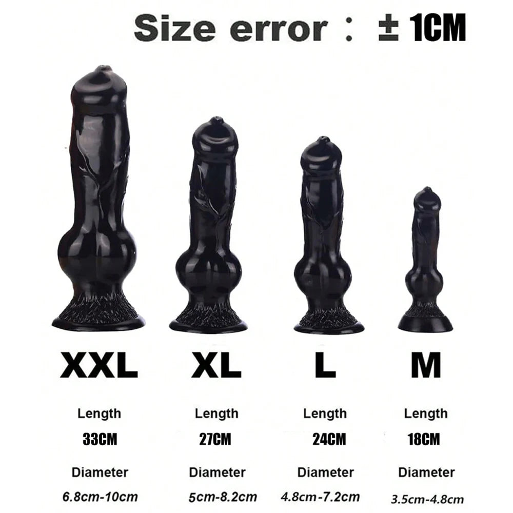 Knot Fantasy Dildo – Realistic Texture, Suction Base, Soft & Stretchy