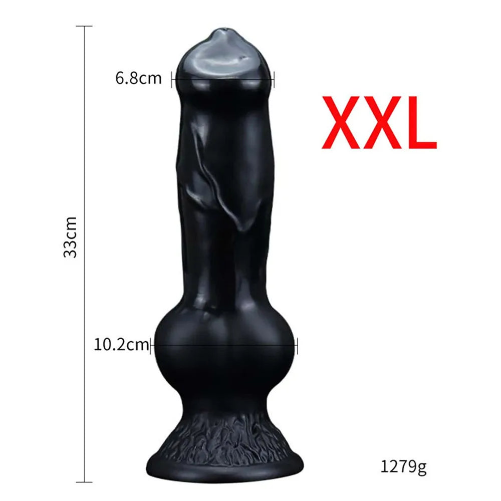 Knot Fantasy Dildo – Realistic Texture, Suction Base, Soft & Stretchy