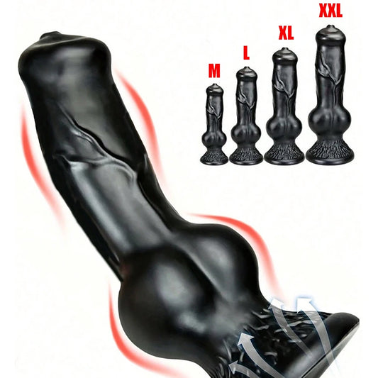 Knot Fantasy Dildo – Realistic Texture, Suction Base, Soft & Stretchy