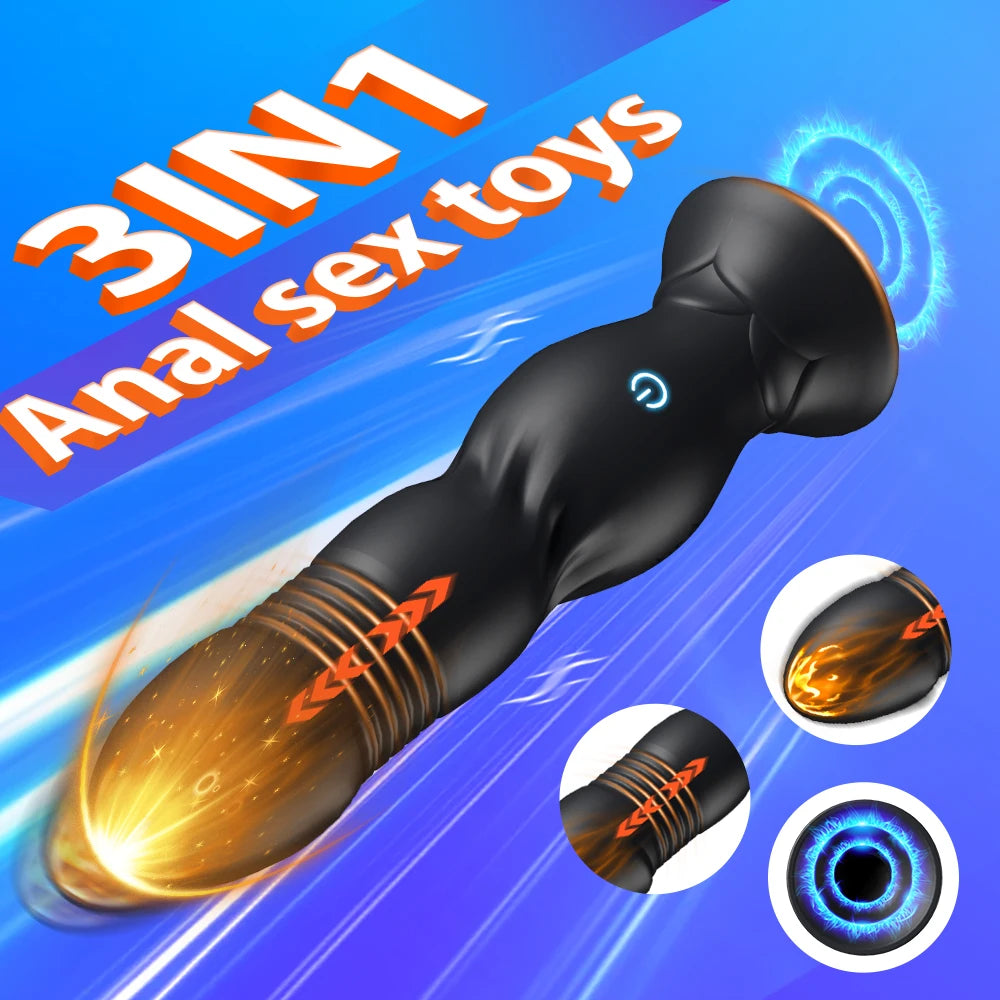 Telescopic Remote-Controlled Vibrating Anal Plug